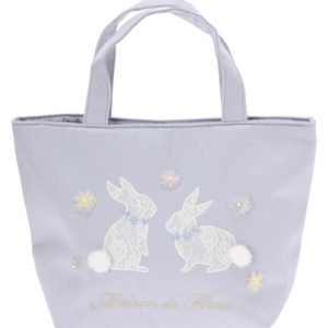 日本 Maison de FLEUR LACE 月兔仔 手袋 ラビットフラワートートバッグ