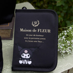 日本Maison de FLEUR 限定 Kuromi Melody 卡套 證件收納套 CARD PASSPORT HOLDER マイメロ クロミ マルチケース