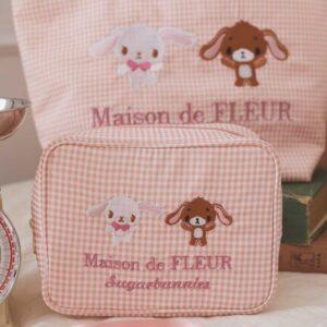 日本 Maison de FLEUR Sugarbunnies 蜜糖邦尼 小手袋 收納袋 イースターフリルトートバッグ ポーチ