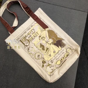 包郵😍日本 東京迪士尼限定 美女與野獸 帆布 側孭袋 TOTE BAG