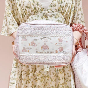日本Maison de FLEUR Marroncream 收納包 化妝袋 POUCH イースタースクエアポーチ